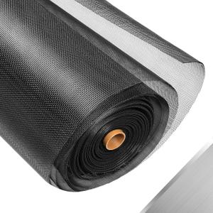 304 Stainless Steel Mesh Window Screen Roll, 59IN x 16FT Black Metal Window Screen Replacement, Screen Mesh for Window, Door, Patio, Pet, Vent, Filter, Porch, Cage and DIY Project (22 Mesh)