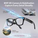 AI Smart Glasses with Camera 4K, Video Recording.Bluetooth for Men & Women -Hands-Free Recording Glasses with Audio, Al-Powered Wearable Tech