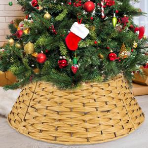 Christmas Tree Collar, 24'' Christmas Tree Collars for Artificial Trees Gold, Woven Wicker Tree Collar, Tree Skirt Collar Christmas Tree Base Cover Christmas Tree Basket Base for Christmas Decoration (23.6inch-Round) Christmas Tree Collar, 24'' Christmas Tree Collars for Artificial Trees Gold, Woven Wicker Tree Collar, Tree Skirt Collar Christmas Tree Base Cover Christmas Tree Basket Base for Christmas Decoration (23.6inch-Round)