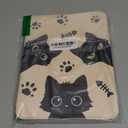 for iPad A16 Case for iPad 10th Generation Case 10.9 inch - 360 Degree Rotating Stand Folio Smart Cover with Pencil Holder for Women Girls, Black Cats for Apple Tablet 10th 2022/11th 2025