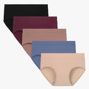 Womens Underwear Cotton Hipster Panties for Women Mid Rise Underwear Soft Full Coverage Briefs, XXL, Pack of 5
