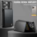 Vinich for iPhone 15 Pro Max Wallet Case with Card Holder, RFID Blocking Credit Slots Kickstand Shockproof Phone Cover Fit for iPhone 15 Pro Max 6.7" Black