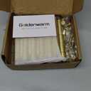 Satin Brass Door Hinges - 12 Pack Gold Door Hinges 3.5 Inch Rounded Interior Door Hinge with 5/8" Radius - 3 1/2 Inches Flat Iron Brass Hinges for Residential Standard Doors