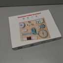 ATOYUS Montessori Busy Board Toys for Toddlers, Wooden Sensory Activity Toys for Kids, Learning Educational Travel Toy, Fine Motor Skills Christmas Birthday Gifts for Boys Girls