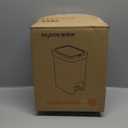 Small Bathroom Trash Can with Lid Soft Close, Garbage Can with Press Top Lid & Foot Pedal, Step Trashcan Slim Trash Bin Waste Basket for Toilet, Office, Bedroom, Kitchen, Living Room 2.7 Gallon