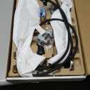 Delta Faucet Nicoli Kitchen Faucet with Pull Down Sprayer, Champagne Gold Kitchen Sink Faucet, Modern Kitchen Faucet, Kitchen Faucet Sprayer, Single Hole Kitchen Faucet, Champagne Bronze 19867LF-CZ