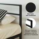 AGXI Queen Bed Frame with Headboard, 14 Inch Floating Bed with Smart LED Lights and USB Charging Station, Easy Assembly, No Box Spring Needed