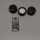 Wall Mounted Lights, 3 Pack Rechargeable RGB Color Changing Light, 3 Color Temps & Remote and Touch, 360Rotation Dimmable Cordless for Study Bedroom Reading Bedside (Black)