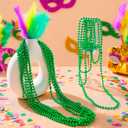 2 x JOYIN 12 Pcs Mardi Gras Gold Green Purple Bead Necklaces, Multi Metallic Colors Necklace Set for Mardi Gras Party Favors Supplies, St. Patricks Day Costume Accessories Decorations