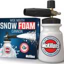 McKillans Foam Cannon for Pressure Washer (Wide Mouth) - Car Wash Snow Foam Cannon Lance Pressure Washer Soap Dispenser for Car Washing with Adjustable Thick Foam + 1/4 Quick Connector