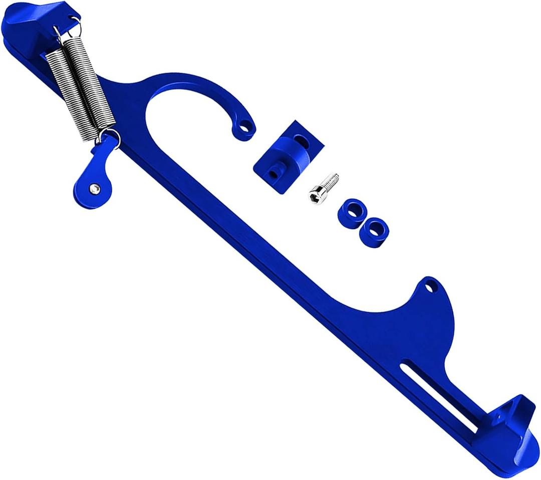 Throttle Cable Bracket for 4150 4160 Series Adjustable Carburetor Bracket Aluminum Throttle Brackets (Blue)