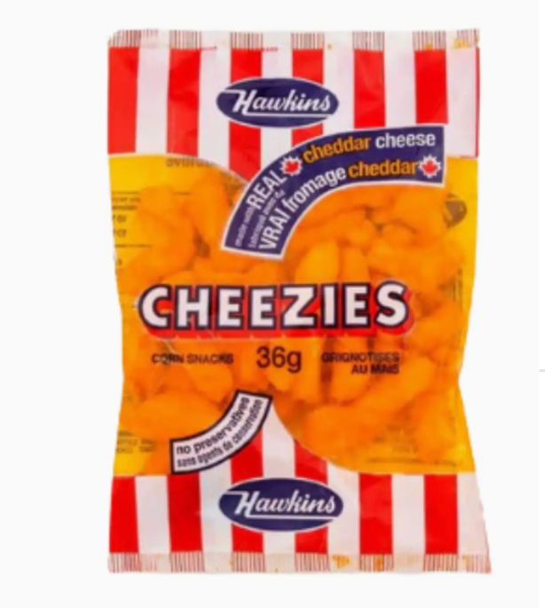 Hawkins Cheezies Box of 36 x 36g Bags 06/09/23