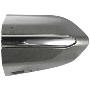 Car Front Left Exterior Door Handle Lock Cover fits for Ford Fusion 2013 2014 2015 2016 2017 2018 2019 2020 DS7Z 54218A15-DC Door Handle Lock Bezel Cover Cap Phantom Grey with Bright Stripes