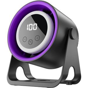 Small desk fans Quiet Wall Mounted electric fan Touch Control with High Compatibility USB-powered Adjustable 180°Tilt 100 Speeds Abiding power Cooling portable fans for Home Office Bedroom Camping