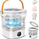 12L Portable Washing Machine, Mini Washer with 5/10-Min Cycles & Drain Hose | Compact Portable Washer for Baby Clothes, Underwear & Socks, Portable Laundry Machine for Apartments, Dorms & RVs