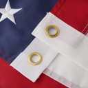 ROTERDON American Flags for Outside 4x6 ft, Embroidered Heavy Duty USA Flags for Outdoor High Wind, All Weather US Flag with 2 Brass Grommets and Sewn Stripes