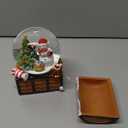 Christmas Snow Globes, Musical Snow Globe Lantern with Colorful Lights, Snowfall & 8 Songs, USB & Battery Powered  Indoor Christmas Decor, Xmas Gift for Kids, Family, Colleagues