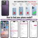 Vinich for iPhone 13 Pro Max Wallet Case with Card Holder, RFID Blocking Credit Slots Kickstand Shockproof Phone Cover Fit for iPhone 13 Pro Max 6.7" Purple