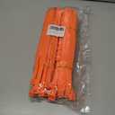 20pack Snow Tire Chains Reusable Anti-Skid Car Winter Wheels Chain Universal Cable Tire Belts, Orange Non-Slip Zip Tie Tires Chain Emergency for Auto Pickup Trucks Suv