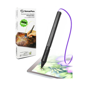 SonarPen - Pressure Sensitive Smart Stylus Pen with Palm Rejection and Shortcut Button. Battery-Less. Compatible with Apple iPad/iPhone/Android/Switch (Purple)