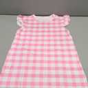 uideazone Nightgowns for Girls Size 7-8 Pink Gingham Nightdress Comfy Princess Pajamas Dress Sleeveless Sleep Gowns M