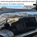 Original 4pcs Wind Deflector, Outside Mount Tape-On Rain Guards Set, Sunroof Side Window Visors Compatible with 2005-2009 Hummer H3 94501