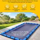 Water Tubes for Pool Cover, 12 Pack 10 FT Extra-Thick Pool Cover Weight