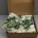 Luyue 40PCS Fake Roses Artificial Flowers with Stems Silk Fake Flowers Bouquet Artificial Long Stem White Roses in Bulk for Wedding Centerpiece Floral Arrangement Home Decor