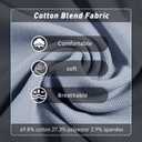 Men's Stripe Short Sleeve T-Shirt Mens Classic Casual Stripe Loose Shirts (Blue, XL)