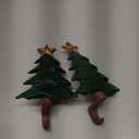 4 Pcs Christmas Stocking Holders Iron Mantel Weighted Hangers with Protective Pad Heavy Duty Xmas Hooks for Mantle Wrought Iron Stocking Holder for Fireplace Home Shelf (Christmas Tree)