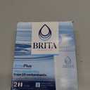 Brita Plus Water Filter, BPA-Free, High-Density Replacement Filter for Pitchers and Dispensers, Reduces 2x Contaminants*, Lasts Two Months or 40 Gallons, Includes 2 Filters
