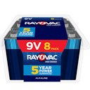 Rayovac High Energy 9V Batteries (8 Pack), Alkaline 9 Volt Batteries 