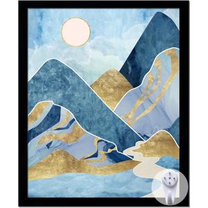 Black Picture Frame, 9x11 Picture Frame for Photo Poster Canvas Certificate Document Display Horizontally or Vertically High Transparent Wall Gallery(Size 9 x 11 inches)