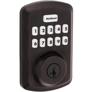 Kwikset 9250TRS-11PS Transitional Powerbolt 2 Electronic SmartCode Deadbolt SmartKey with RCAL Latch and RCS Strike Venetian Bronze Finish