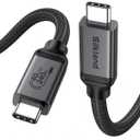 Silkland USB 4 for Thunderbolt 4 Cable 6.6FT/2M, 40Gbps Data Sync, 8K Display/4K@240Hz, 240W Charging, USB C Video Cable Compatible for Thunderbolt 3, MacBook, Monitor, Docking, iPhone 17/16,SSD