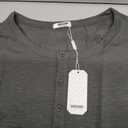 COOFANDY Men's Henley Shirts Long Sleeve Basic Pullover T-Shirt Fashion Lightweight Button Tees Dark Grey