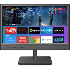 17 inch Small Smart TV Built-in APP, HD Flat Screen Smart TV for Home, Kitchen, RV Camper or On-The-Go Entertainment (17 inch)
