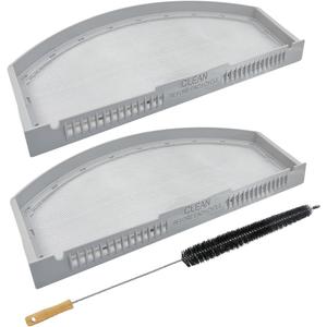 2 Pack WE03X23881 Stainless Steel Dryer Lint Filter Replacement Compatible with GE/Hotpoint GTD42EASJ2WW GTD33EASK0WW GTX22EASK0WW GTD65GBSJ3WS Dryer Lint Screen Trap,Replaces AP6031713 PS11763056