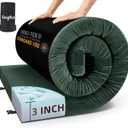 Sleeping Pad for Adults, Comfortable Thick Floor Sleeping Mats for Car Truck Tent with Removable Travel Bag (Single 75" X 30" X 3 inch, Green)