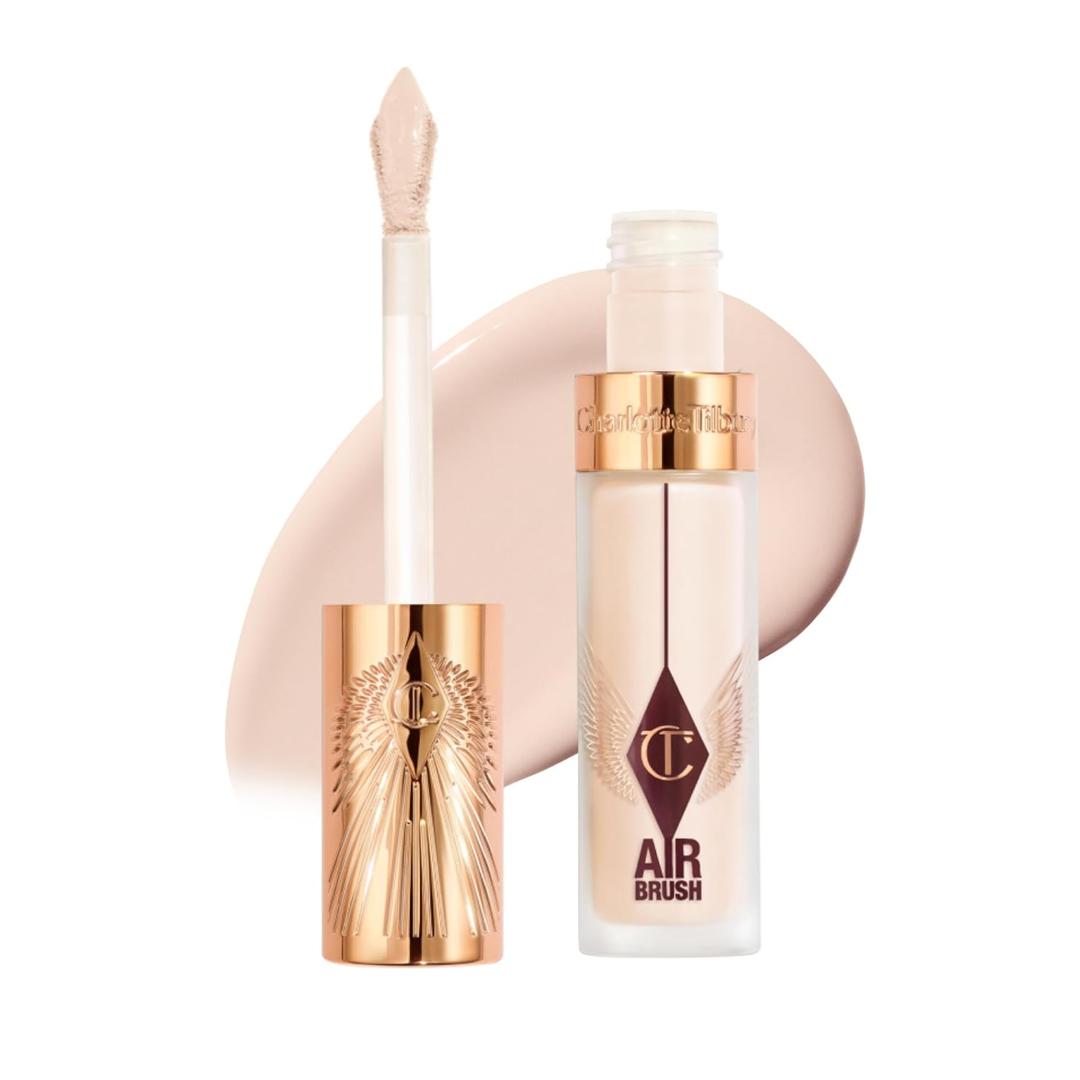 Charlotte Tilbury AIRbrush Flawless Blur Concealer - Longwear Concealer for Dark Circles, Blemishes, Redness & More - Hydrating, Crease-Proof & Full Coverage with a Natural Matte Finish (03 Fair - Fair with cool undertones)