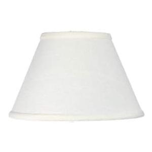 White Linen 8 Inch Empire Clip on Replacement Lampshade (5x8x6.5)