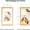 3x5 Picture Frame Set of 3, Gold Aluminum Metal Photo Frames with HD Glass, Fits 2x3 with Mat or 3 x 5 without Mat, Display for Wall and Table