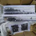 DWVO 12x16ft Hardtop Gazebo Double Roof with Nettings and Curtains, Heavy Duty Galvanized Steel Outdoor Vertical Stripes Roof for Patio, Backyard, Deck, Lawns, Gray