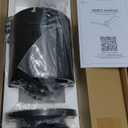 Fanbulous 52" Ceiling Fans with Lights and Remote Control,Modern Flush Mount Ceiling Fan with 3 LED Colors,Outdoor Low Profile Ceiling Fans with 6-Speeds Timer DC Motor for Bedroom Living Room Patio (Walnut)