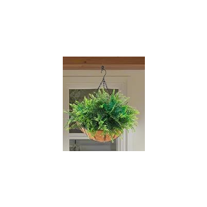 Artificial Hanging Plants Outdoor Artificial Hanging Fern POTS, UV Resistant Artificial Fern Baskets, Outdoor Patio Garden Home Decor