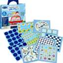 Rite Lite 6 Hanukkah Games On The Go - Jewish Board Games Chanukah Gifts for Kids Holiday Party Favors - Includes Tic Tac Toe, Checkers, Bingo, Chutes & Ladders, Four in a Row, Memory Game