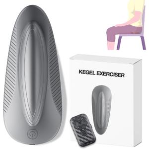 Kegel Exerciser for Men, Sit-On-Top Kegel Exerciser,Used for Bladder Support Tightening and strengthening Muscle Control Training, Endurance Muscle Recovery, and Kegel Relaxation Training Grey