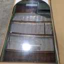 Floor Mirror, Oversized Full Length Mirror, Arched Mirror, Large Standing Mirror, Tall Mirror, Wall Mounted, FreeStanding, Giant Mirror, 81"41", Aluminum Frame - Black