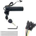 Electric Bike Throttle Grip Full Twist Throttle Grip,Plug and Play Without The Need to Swap Wires Compatible Ridstar Q20/Q20Lite/Q20Pro/H20/H26Pro/H20 Pro Easy Installation (Right)