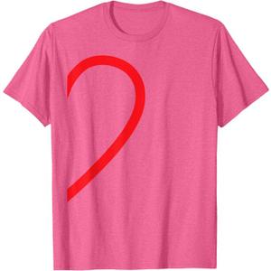 Half Heart Partner Couple Pyjamas Right Side Lovers Couple T-Shirt Women, S